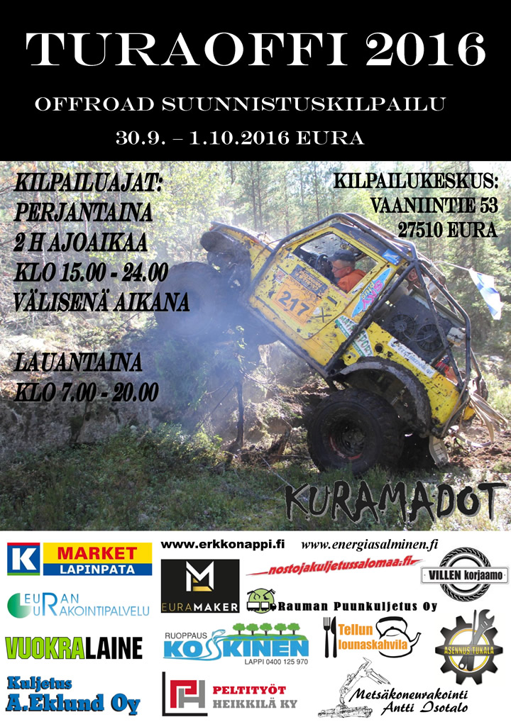 TuraOffi 2016 kilpailujuliste